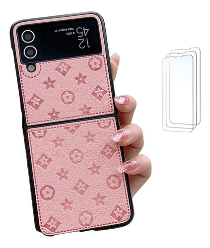 Para Samsung Zflip1/2/3/4/5 Funda De Moda Para Teléfono-d