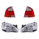 Paq Calaveras S/foco Y Faros Chevrolet Corsa 2003/2007 Depo