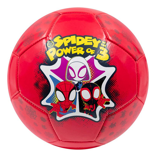 Balón Soccer Voit #3 Spidey Spider Disney Ss24 Rojo  