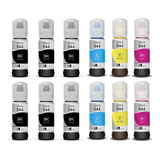 Kit 12 Refil Tinta 544 P Ecotank L3110 L3250 L3150 Bk Y C M