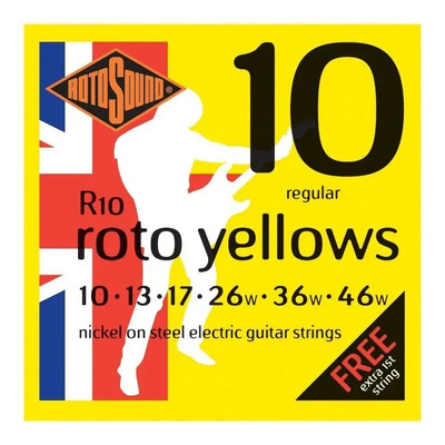 Rotosound R10 Encordado Nickel Guitarra Eléctrica Calibre 10-46 | MercadoLibre