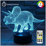 Zokea Night Lights Para El Dinosaurio Kids Night 3d De Cabec