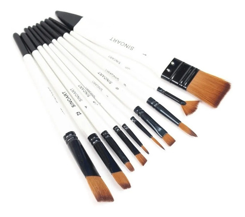 Kit Profissional 10  Pincel Aquarela - Black Friday