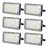 Reflector Led Exterior 100w Luz Fria 6pzs 4500lm-ip66