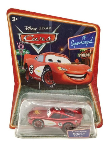 Disney Pixar Vintage Radiator Rayo Mcqueen Supercharged