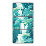 45x90cm Cuadros Decorativos Con Patrón De Cascada Flores