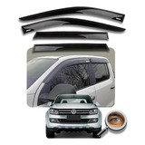 Amarok Kit 4 Deflectores Importados Con Logo Tuningchrome