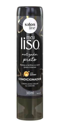 Condicionador Meu Liso Matizador Preto 300ml - Salon Line