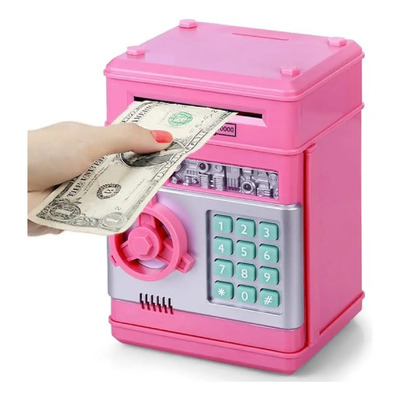 Alcancía Electrónica Musical Caja Fuerte Juguete Para Niños Color Rosa | MercadoLibre