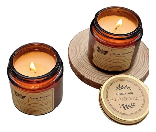 Última Versão 2pcs Velas Aromatica Perfumadas Cera De Soja