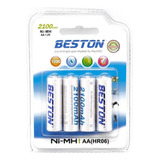 Bateria Pila Recargable Aa X 4 Beston