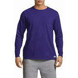 Russell Athletic Men's Essenital Long Sleeve Tee, Púrpura