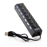 Multiplicador  7 Puertos Hub Usb Notebook Pc Mouse Teclado