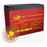 Bateria Vrla Gel 12v 100ah Cs Battery Para Energia Solar