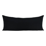 Travesseiro De Corpo Infantil + Fronha 85x35cm 100%silicone Cor Preto