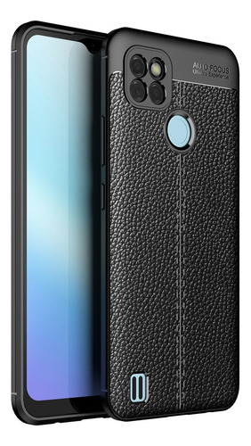 Para Oppo Realme C21y Funda De Tpu Con Textura Litchi