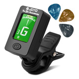 Brotou Guitar Tuner Clip On Con Guitar Capo Para Guitarra, B