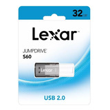 Pendrive Memoria Lexar Usb 2.0 32g Jumpdrive S60 Blanco