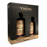 Kit Para Barba Com Shampoo E Balm Mar Refrescante - Viking