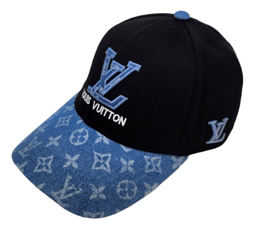 Gorra De Moda Con Parche Con Monogram Azul