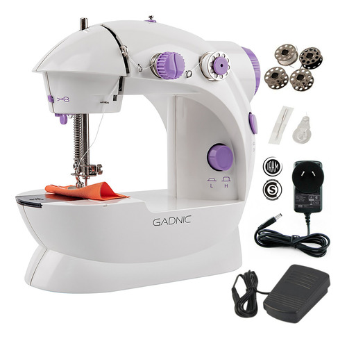 Mini Maquina De Coser Electrica Portatil Gadnic Color Blanco