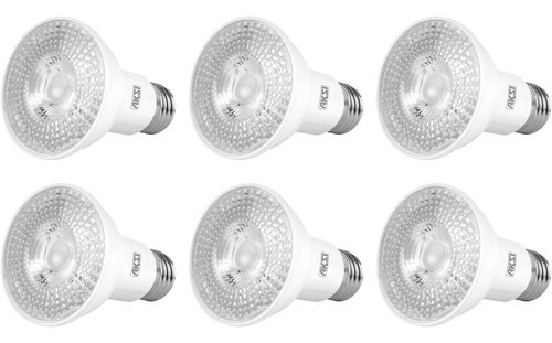 6 Pzs Foco Led Par 20 6w Aksi Luz Blanca 6500k Base E27