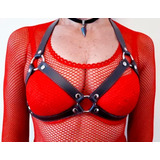 Arnes Mujer Corpiño Regulable De Cuero Body Harness Femenino