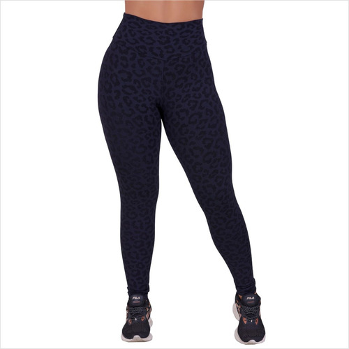 Calça Legging Feminina Básica Academia Suplex Animal Print