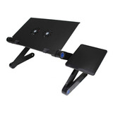 Mesa Para Laptop Plegable Portatil Con Ventiladores