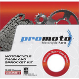 Kit Sprockets Y Cadena Para Honda Tool Cgl125,ft125 Italika