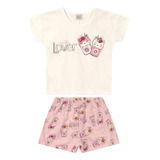 Pijama Infantil Feminino Gatinho Rovitex Kids