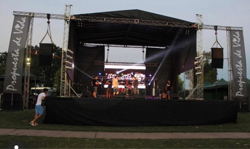 Alquiler Escenario Sonido Iluminación Pantallas Led Y Ballas