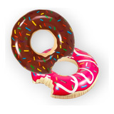 Boia Donuts Inflável Piscina Linda Decoração Cores 60 Cm