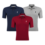 Kit 3 Camisa Gola Polo Tamanho Grande Plus Size Até G1 G2 G3