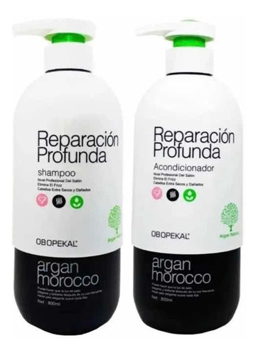 Pack Shampoo 800ml + Acondicionador 800ml Argan Morocco