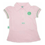 Camisa Polo Rosa Do Palmeiras Infantil Tamanho 10,12 E 14