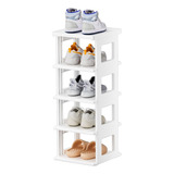 Organizador De Zapatos Vertical Plegable Estrecho Ahorr...