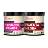 Kit Drenagem Linfatica 1kg + Pimenta Negra 1kg Cosmeceuta