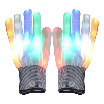Guantes Led De 7 Colores Para Mostrar Luces, Para Dedos, 001