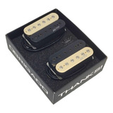 Kit Captadores Malagoli Hh777 Zebra Preto/creme P/  Braço E Ponte Guitarra