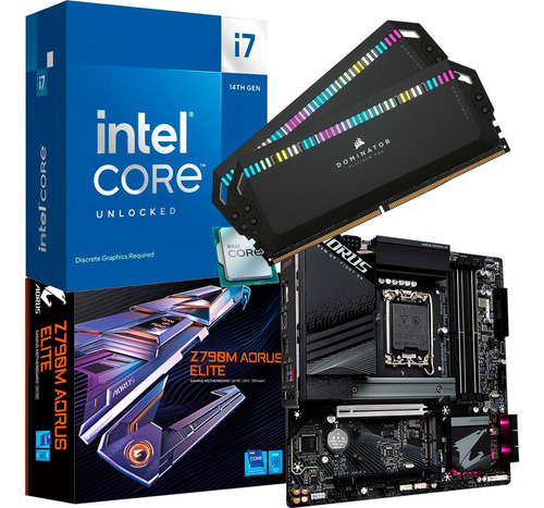 Kit Intel Core I7 13700k   Gigabyte Z790m Aorus Elite  64gb