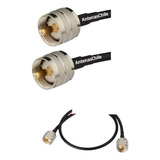 10 Metros Cable Coaxial Lmr195 Conectores Macho Pl259 50 Ohm