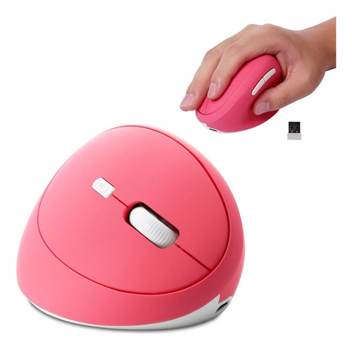 Mouse Ratón Vertical Inalámbrico 2.4g Ergonómico, Recargable