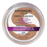 Covergirl + Olay Simply Ageless Base De Maquillaje Spf 28 Tono 250 Cream Beige