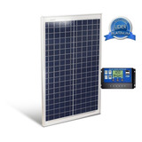 Kit Painel Controlador Placa Energia Solar Fotovoltaica 30 W