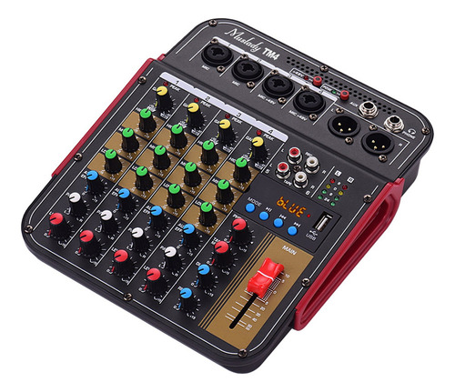 1 Muslady Tm4 - Mezclador De Audio Digital De 4 Canales