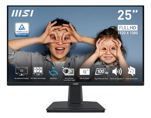 Monitor Msi Pro Mp251 24.5 1080p Altavoces 100hz Hdmi Vesa