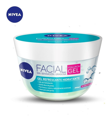 Gel Refrescante Hidratante Facial Nivea Hyaluron Gel 100 Ml