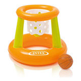 Cesta Inflável Basquete Flutuante Piscina C/ Bola Intex