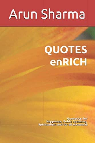 Libro: Quotes Enrich: Quotation For Public Speaking, And For